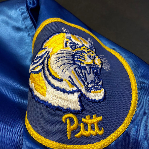 Vintage 80s Pitt Panthers Satin Starter Jacket | Beyond 94