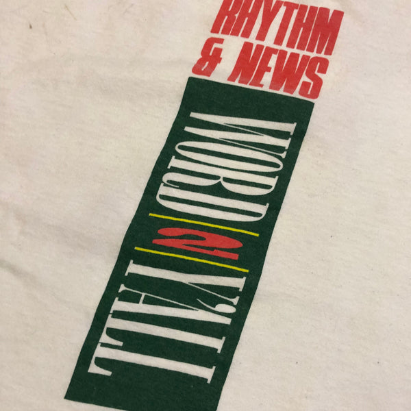 1992 Rhythm & News Word 2 Y'all Christian Band Shirt Size X-Large
