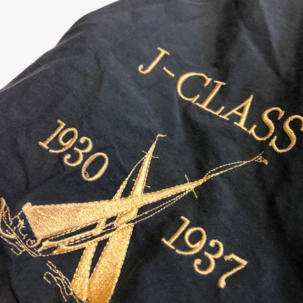 Vintage 90s Nautica Challenge J-Class Jacket W/Foldable Hood Size Medium