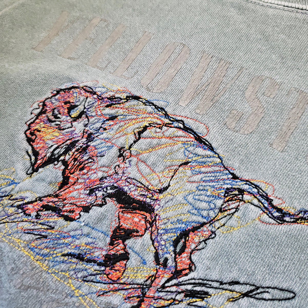 Vintage 90s Made In USA Yellowstone Sweatshirt Size Large
