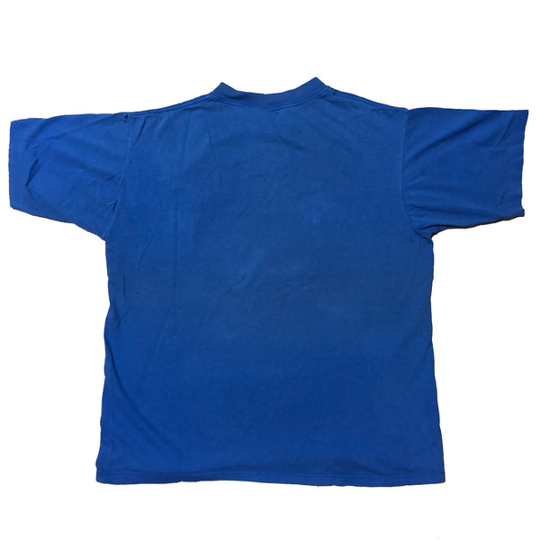 Vintage 90s Single Stitch Duke Shirt Blue Size Medium - Beyond 94