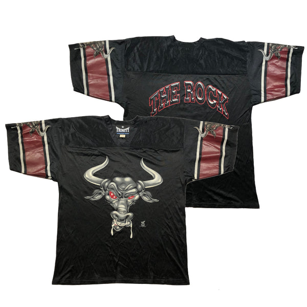 Vintage 1999 WWF The Rock Football Jersey | Beyond 94