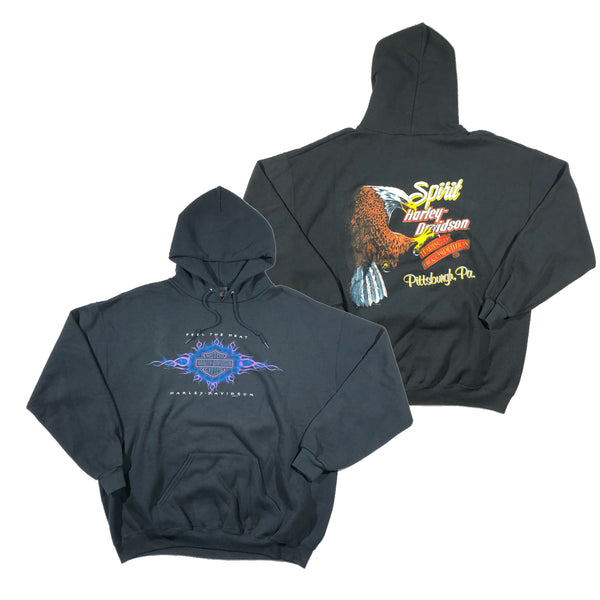 1998 Harley Davidson Feel The Heat Hoodie Size X-Large