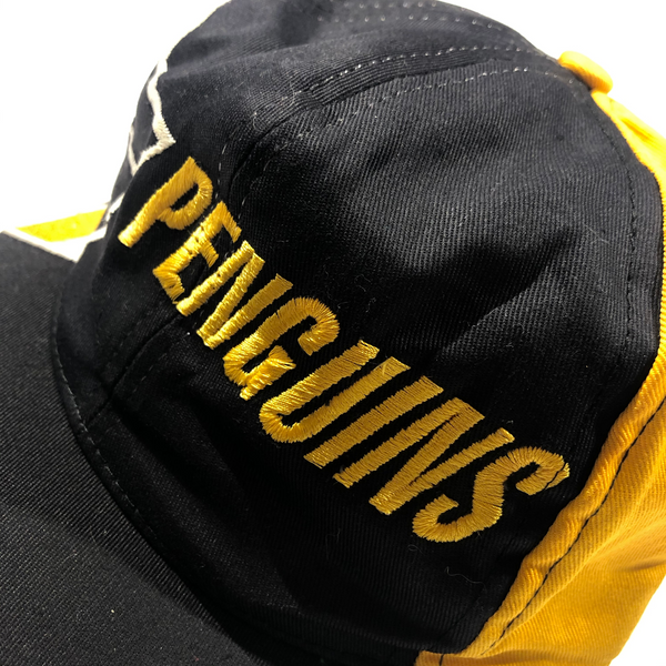 Vintage 90s Pittsburgh Penguins Big Logo Snapback Hat OS