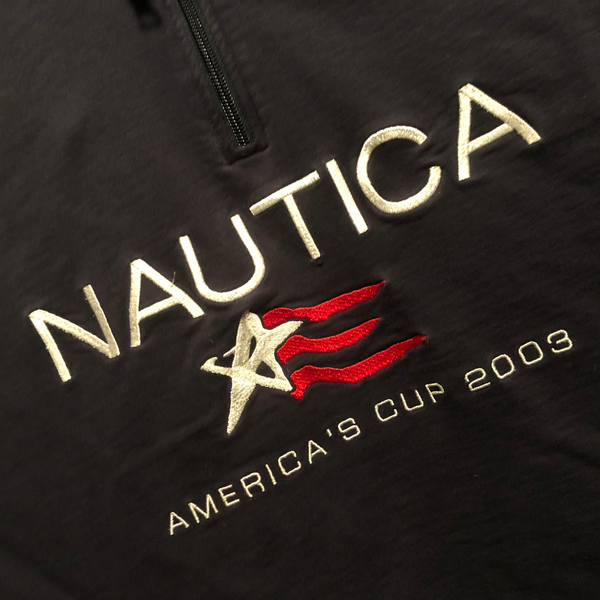 2003 Nautica America's Cup Half Zip Pullover Navy Size X-Large - Beyond 94