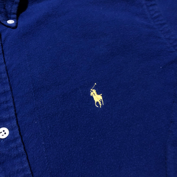 Ralph Lauren Flannel L/s Button Down Blue Size Large - Beyond 94