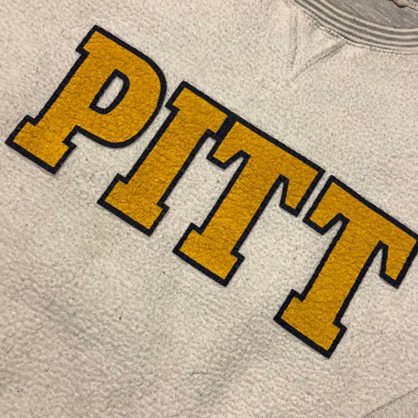 Vintage Pitt Panthers Inside Out Sweatshirt Grey Size X-Large - Beyond 94