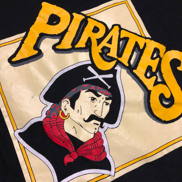 Vintage 90s Pittsburgh Pirates Shirt Black Size X-Large - Beyond 94