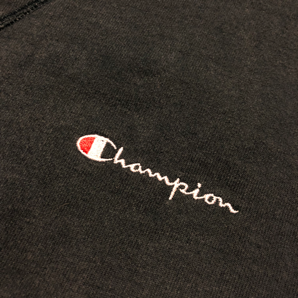 Vintage 90's Champion Spell Out Crewneck Marine-Blue Size X-Large - Beyond 94