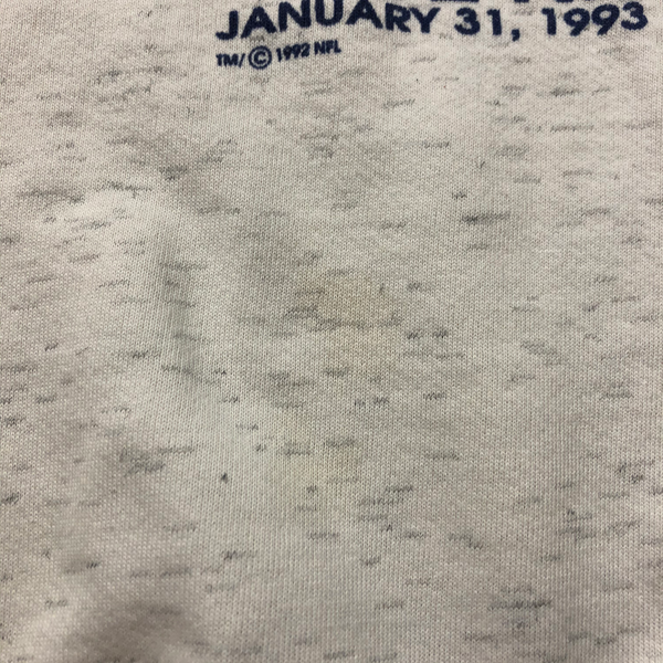 1992 Dallas Cowboys NFC Champions Sweatshirt Size X-Large