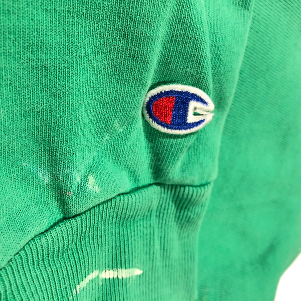 Vintage 90s Champion Embroidered Spellout Distressed Sweatshirt Size X-Large
