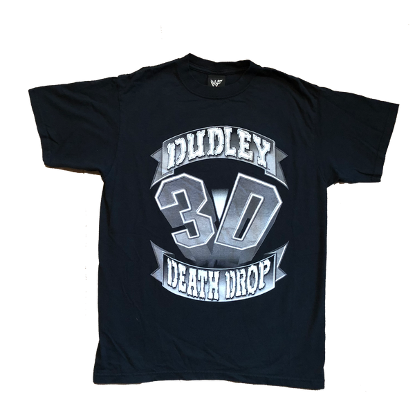 2000 WWF Dudley Boyz "Dudley Death Drop" Shirt Black Size Large - Beyond 94