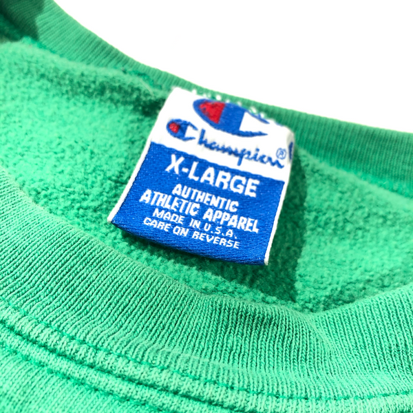 Vintage 90s Champion Embroidered Spellout Distressed Sweatshirt Size X-Large