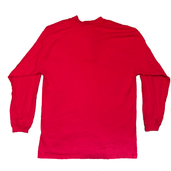 1999 Disney Embroidered Long Sleeve Henley Red Size X-Large - Beyond 94