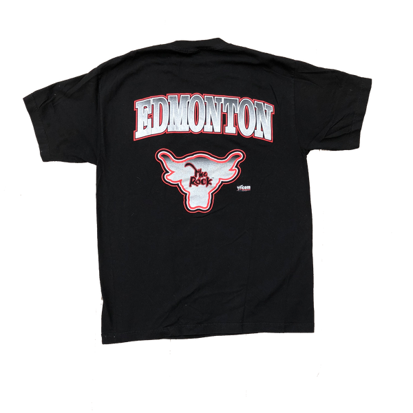 1999 WWF The Rock "Edmonton" Shirt Black Size Large - Beyond 94