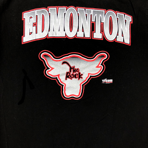1999 WWF The Rock "Edmonton" Shirt Black Size Large - Beyond 94