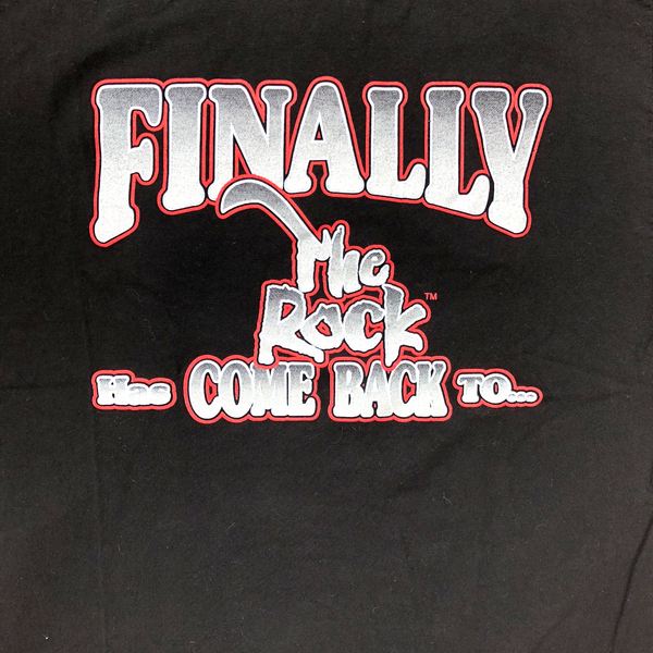 1999 WWF The Rock "Edmonton" Shirt Black Size Large - Beyond 94