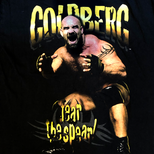 1998 WCW Goldberg "Fear The Spear" Shirt Black Size Large - Beyond 94