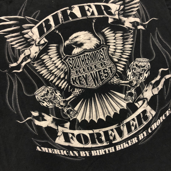 Vintage Key West Biker Week Longsleeve Shirt Black Size Large - Beyond 94