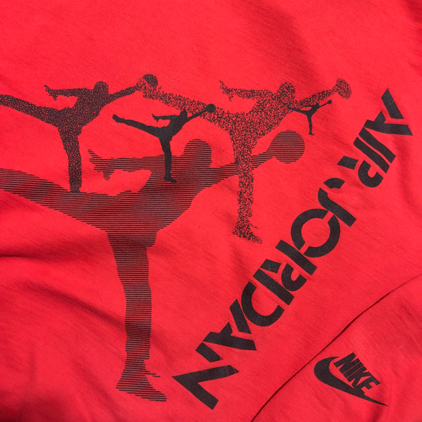 Vintage 1989 Nike Air Jordan Sweatshirt Red Large - Beyond 94