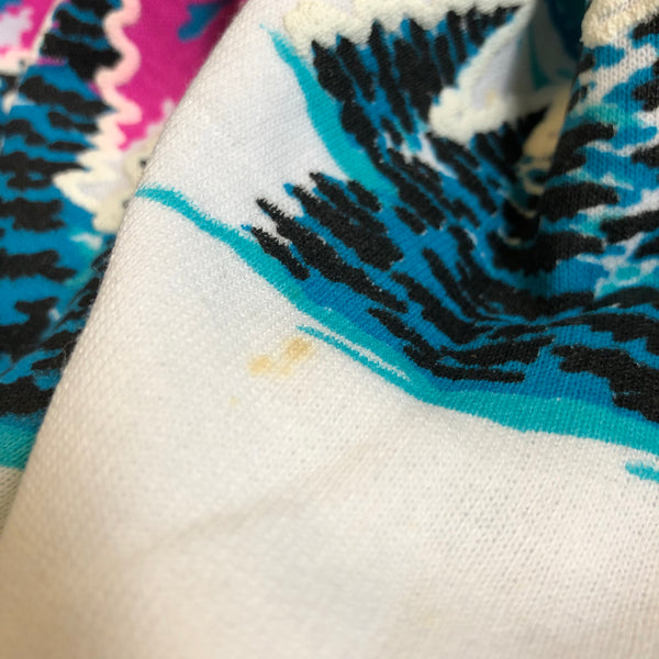 Vintage 90s DSWT Lake Placid Wolves Puff Print Sweatshirt Size X-Large
