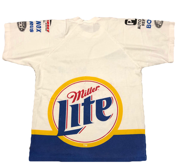2000 Miller Lite Nascar All Over Print Shirt Size Medium - Beyond 94