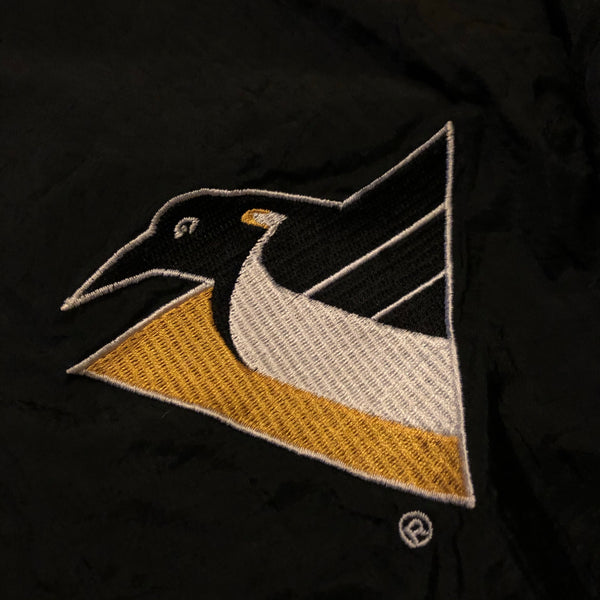 Vintage 90s Pittsburgh Penguins Script Windbreaker Jacket Size X-Large