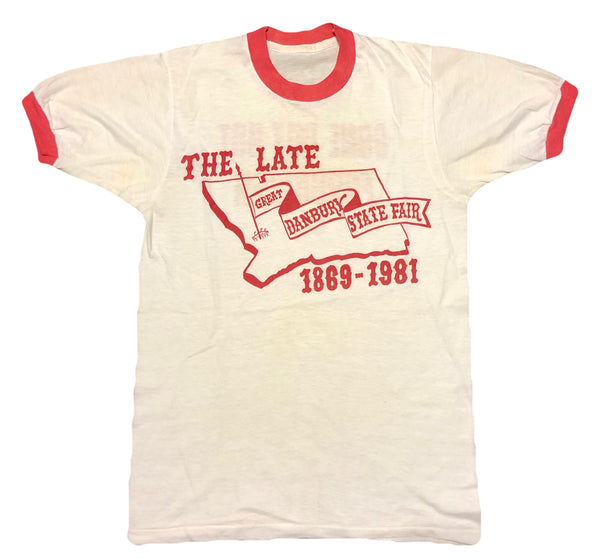 1981 Single Stitch The Great Danbury State Fair Ringer Shirt Size Small - Beyond 94