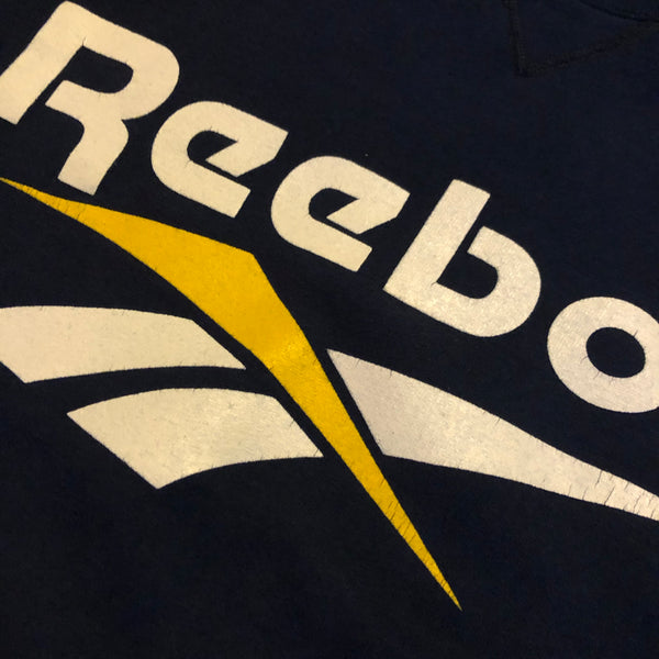 Vintage 90s Reebok Big logo Sweatshirt Size Large