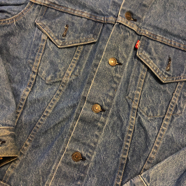 Vintage 70s Levis Trucker Jean Jacket Size Medium (42)