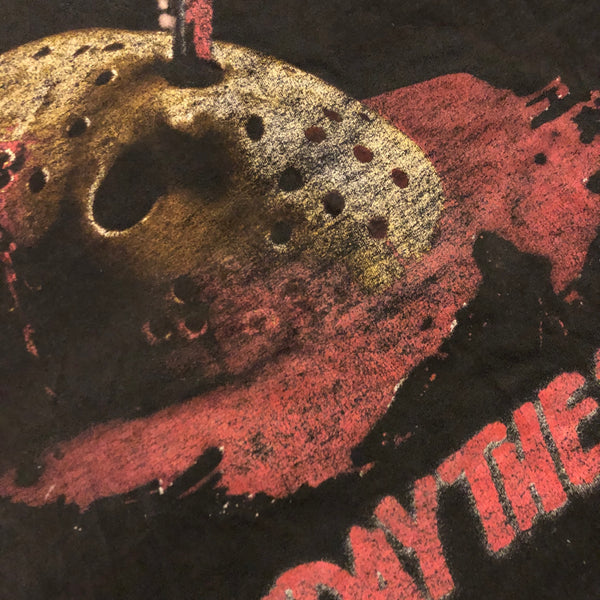 1997 Friday The 13th Jason Voorhees Movie Distressed Shirt Size Medium