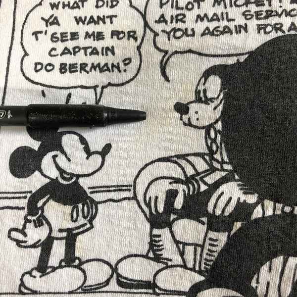Vintage 90s Mickey Mouse Comic All Over Print Single Stitch Shirt Size X-Large