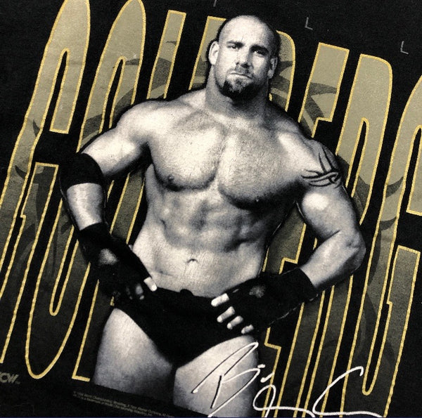 1998 WCW Bill Goldberg Block Print Wrestling Shirt Size Large