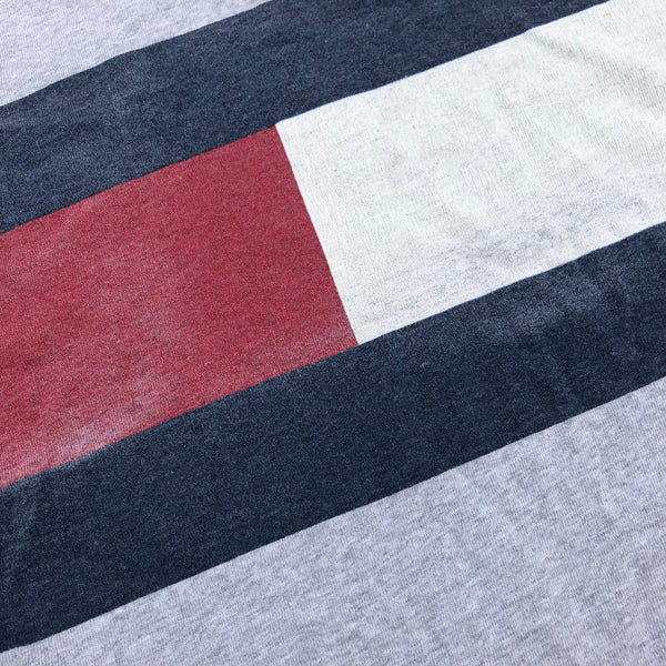Vintage 90s Tommy Hilfiger Bootleg Shirt Grey Size X-Large - Beyond 94