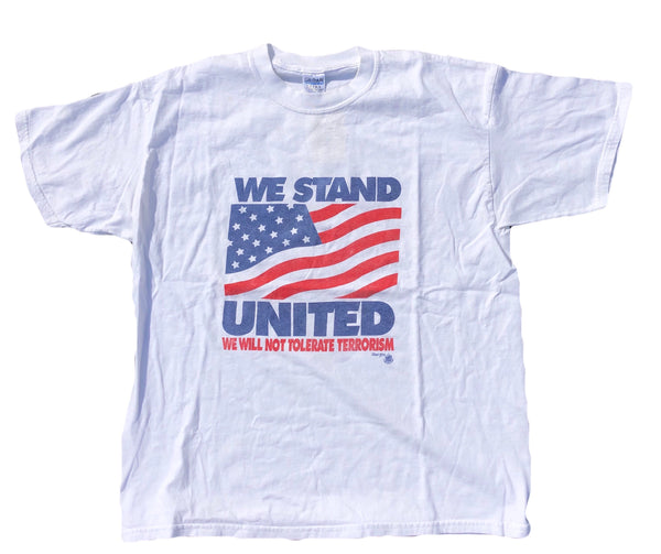 2001 We Stand United Shirt White Size X-Large - Beyond 94