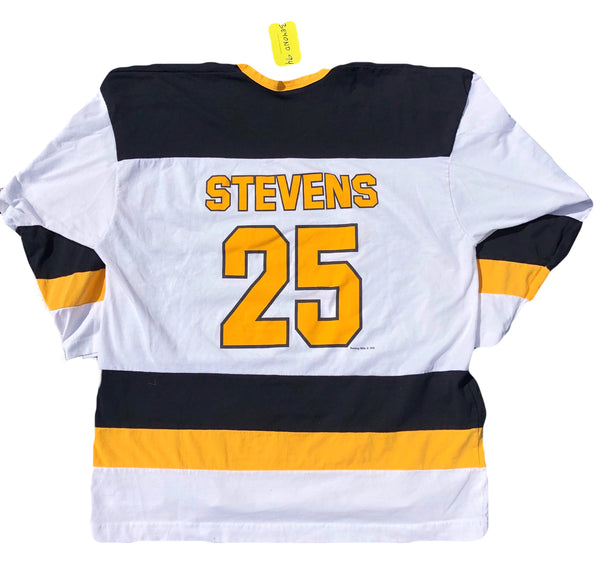 Vintage 90s Pittsburgh Penguins Kevin Stevens Jersey White Size X-Large - Beyond 94