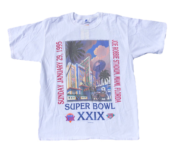 1994 Starter Super Bowl 29 Shirt White Size Large - Beyond 94