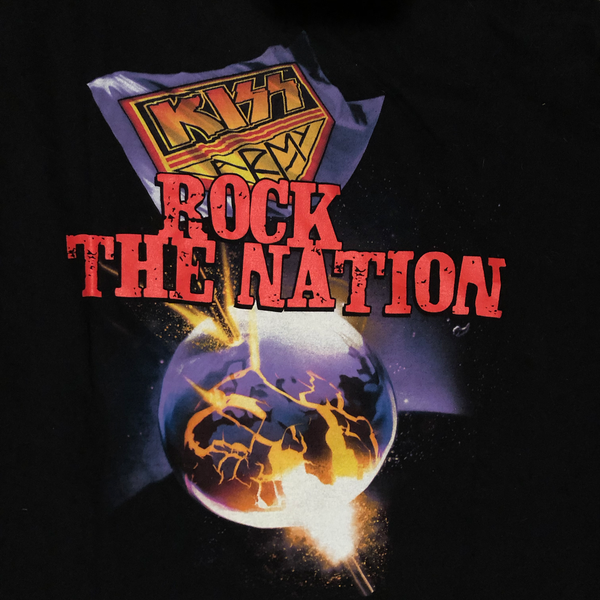2004 KISS "Rock The Nation" Concert Tour Shirt Black Size Large - Beyond 94