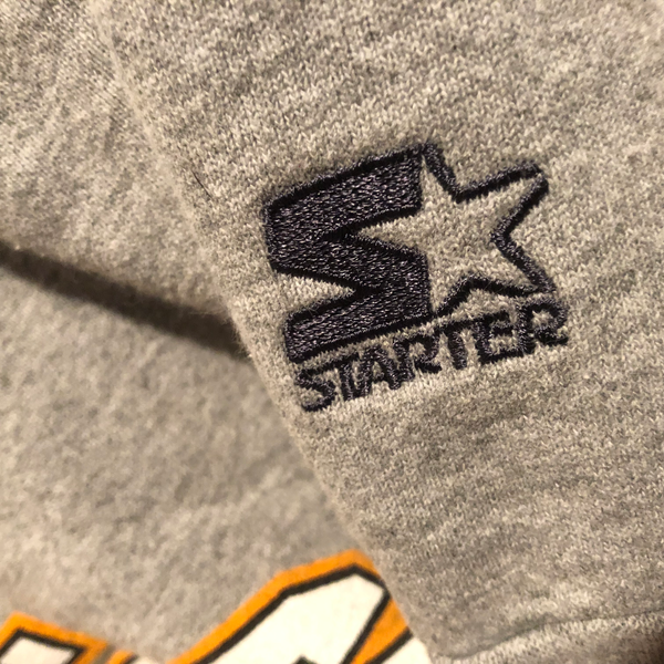 1995 Pittsburgh Steelers AFC Champs Starter Sweatshirt Grey Size X-Large - Beyond 94