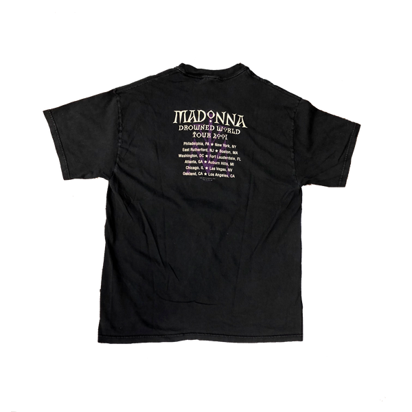 2001 Madonna World Tour Concert Shirt Black Size Large - Beyond 94