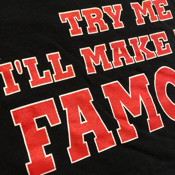2001 WWF Undertaker "I'll Make You Famous" Shirt Black Size Large - Beyond 94
