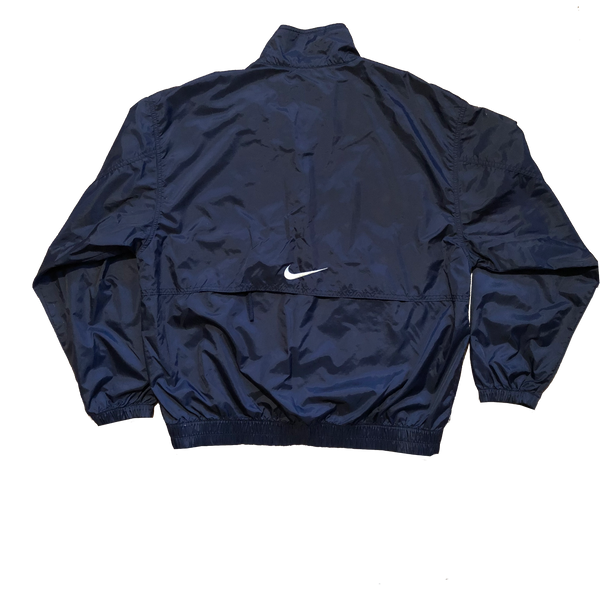 Vintage 90's Nike Navy Track Jacket Size Large - Beyond 94