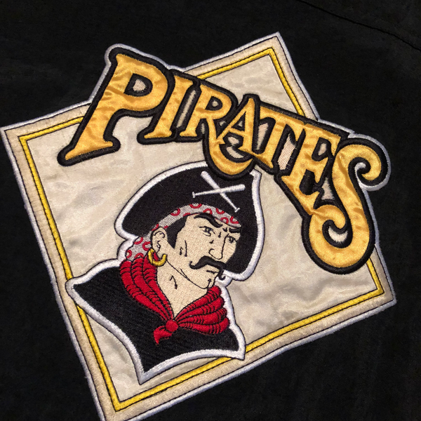 90's Pittsburgh Pirates Starter Jacket Black/Yellow Size X-Large - Beyond 94