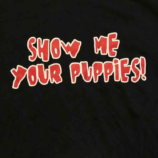 1999 Jerry Lawler "Show Me Your Puppies" Shirt Black Size X-Large - Beyond 94