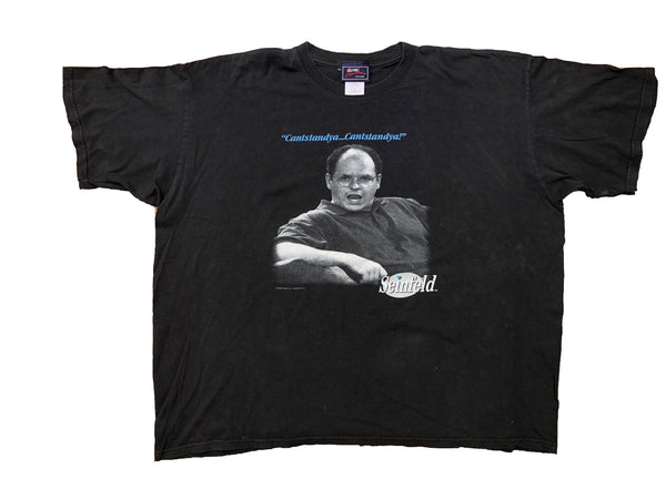 1998 Seinfeld "Cantstandya" Shirt Black X-Large - Beyond 94