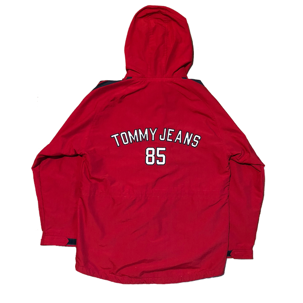Vintage 90's Tommy Hilfiger "Tommy Jeans 85" Jacket Red/Navy Size Large - Beyond 94