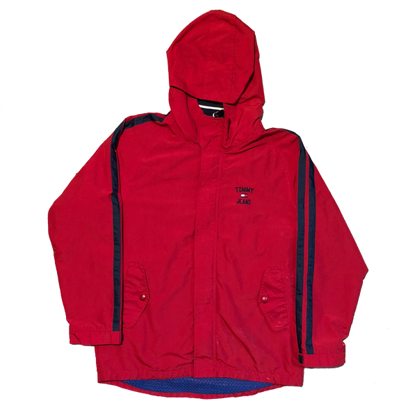 Vintage 90's Tommy Hilfiger "Tommy Jeans 85" Jacket Red/Navy Size Large - Beyond 94