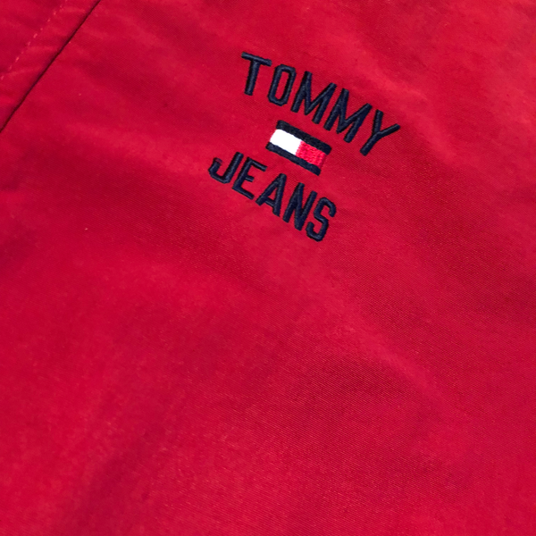 Vintage 90's Tommy Hilfiger "Tommy Jeans 85" Jacket Red/Navy Size Large - Beyond 94