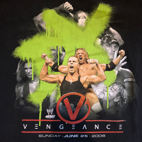 2006 WWE RAW "Vengeance PPV" Shirt Black Size Small - Beyond 94